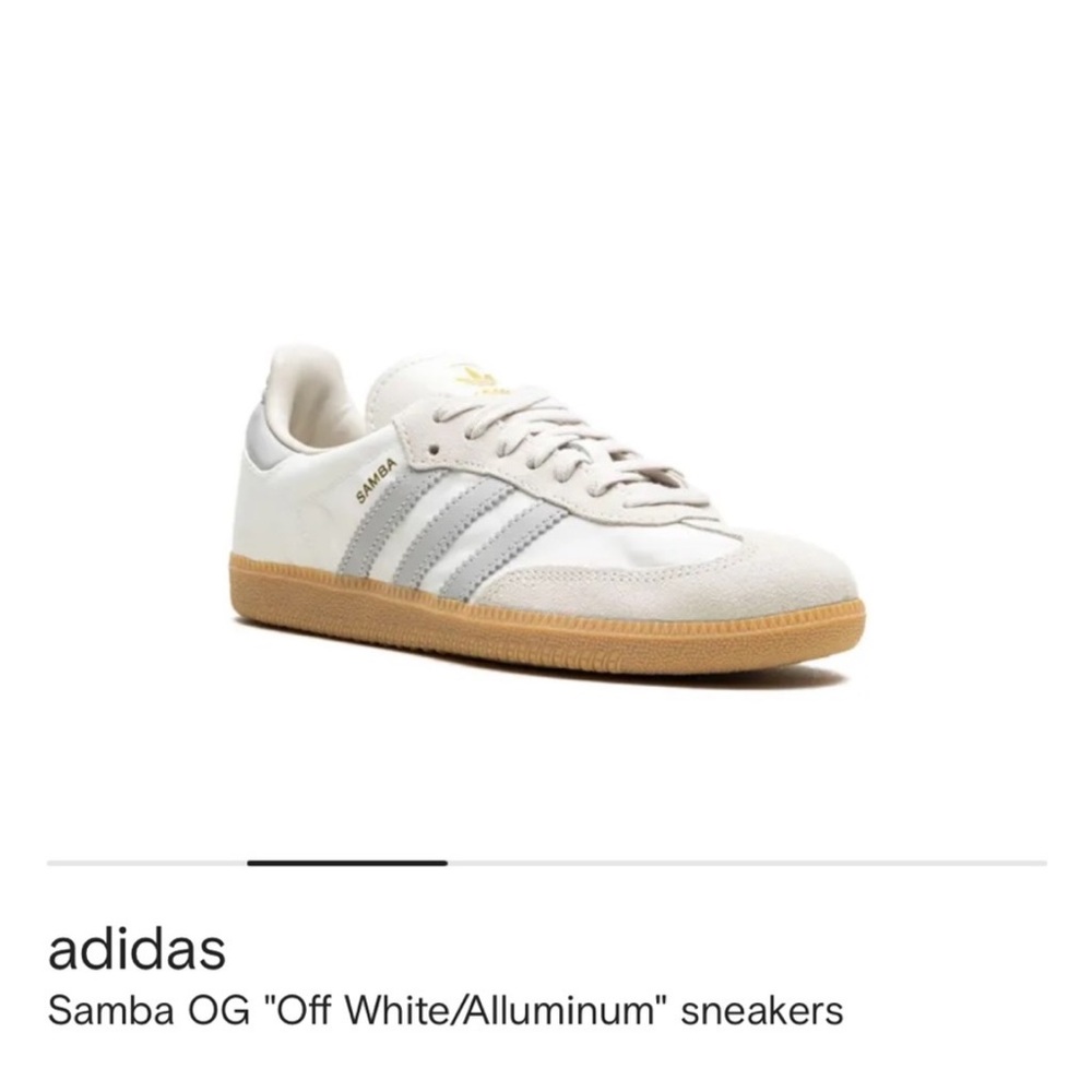adidas Samba OG Off White Gray Sneakers